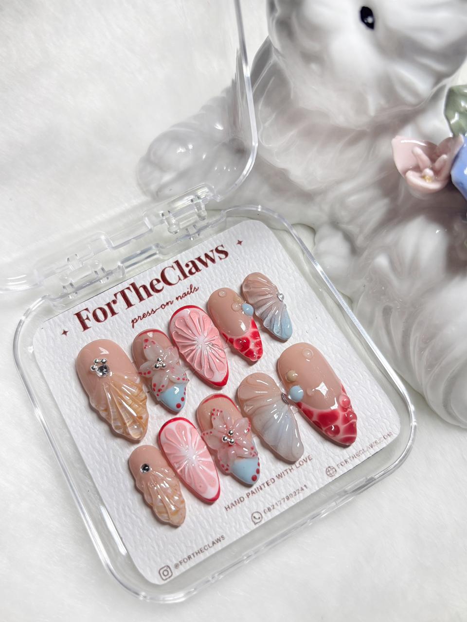 Pink Lemonade press-on nail set