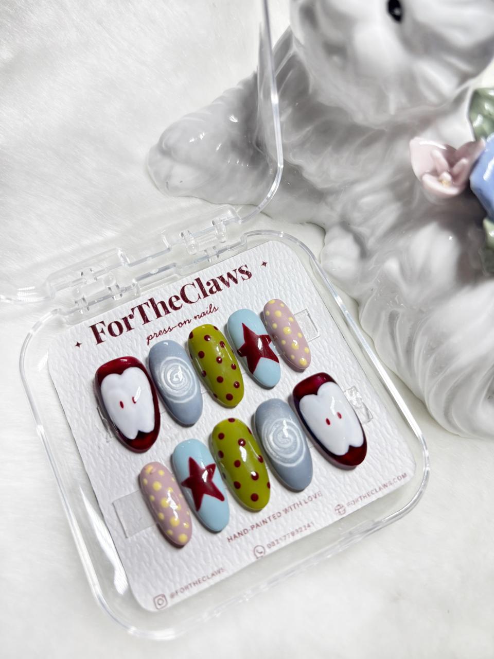 Apple Pop nail design